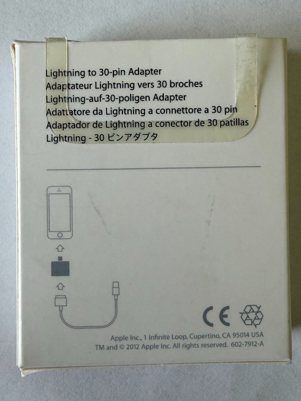 Apple Lightning 30-Pin Adapter. New In Box - Picture 2 of 3
